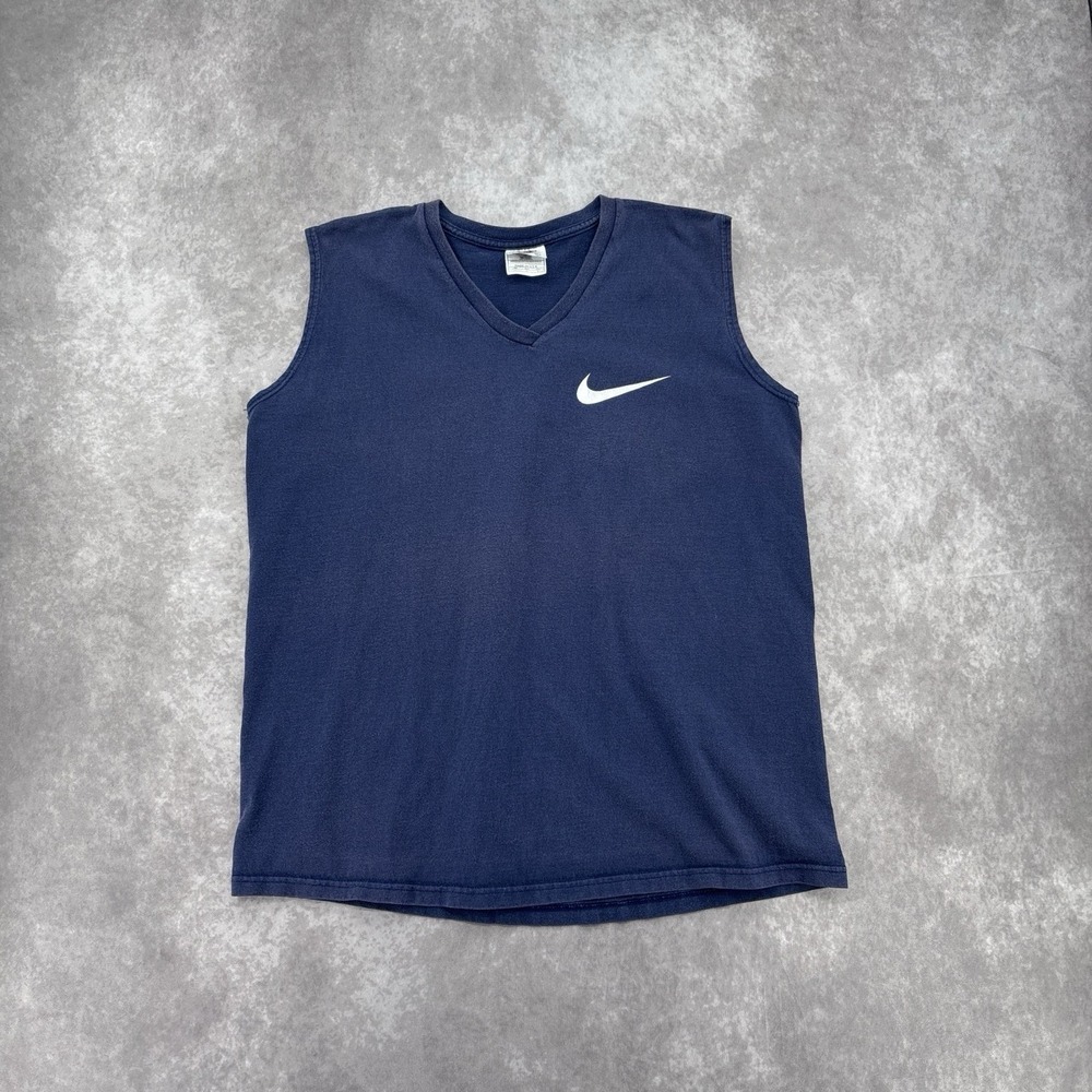 Vintage Nike Swoosh Sleeveless Made in U.S.A Tank Size L